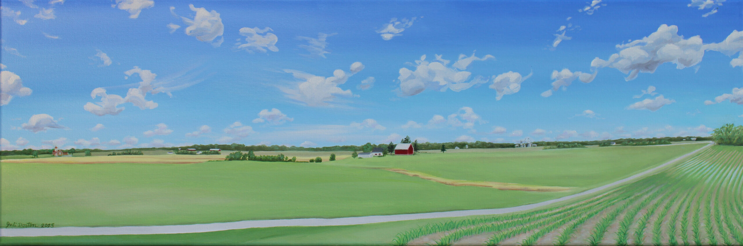 Dorton, View from Home, Oil, 12x36, NFS