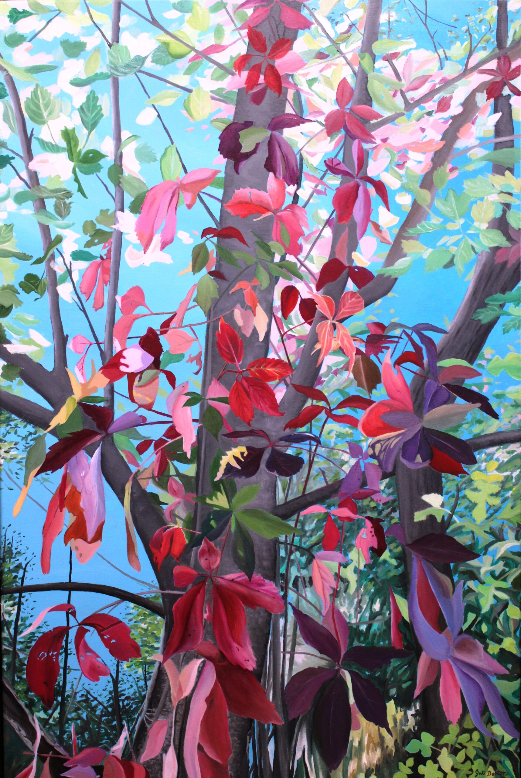 JuliDorton,VirginaCreeper,Oil,24x36,$800,Bank (1)